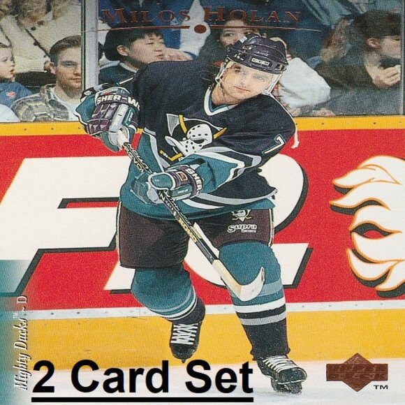 Milos Holan Anaheim Ducks NHL Hockey Card Collection - 2 Card Set - Picture 1 of 3